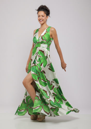 robe longue de soirée portefeuille